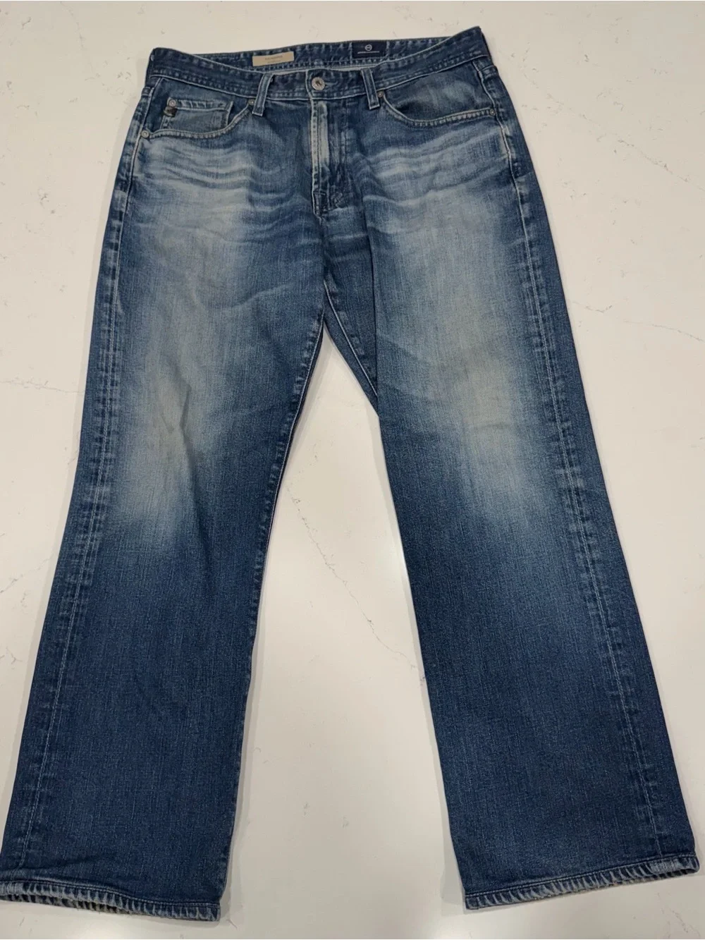 AG Adriano Goldschmied Men’s The Protege Straight Leg Blue Jeans 31x29